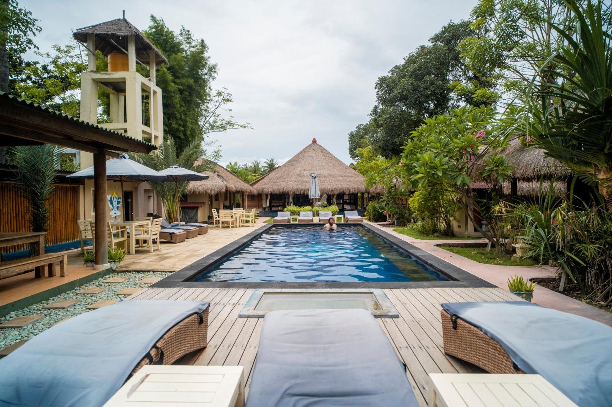 H2O Peaceful Yoga Resort Gili Air Exteriör bild
